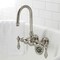 Kingston Brass CA1T8 3-3/8" Tub Wall Mount Clawfoot Tub Faucet, Brushed Nickel CA1T8 - alternate 5